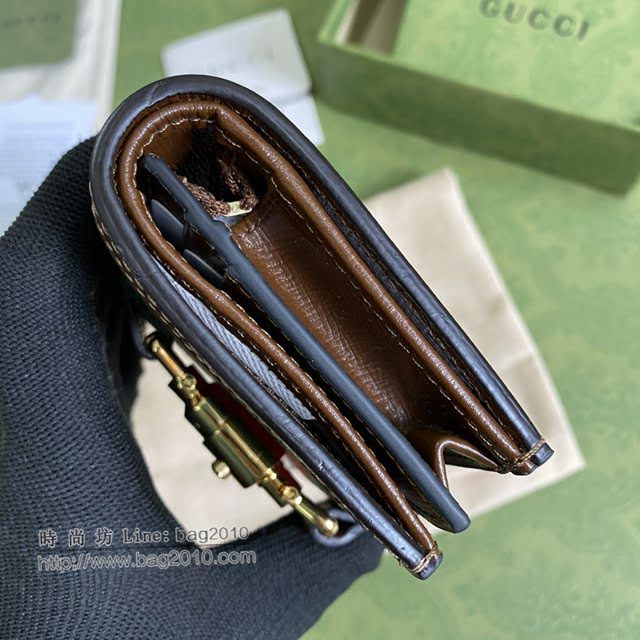 Gucci专柜新款女包, 古驰jackie 1961小巧卡包 Gucci短夹零钱包 645536  gdj1704